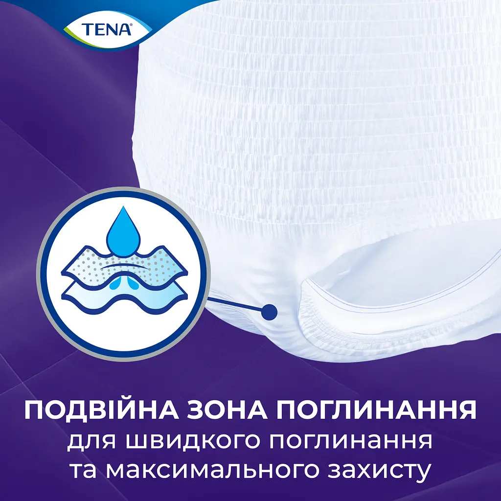 Труси-підгузки для дорослих Tena Pants Plus Night Extra Large 10 шт. - фото 4