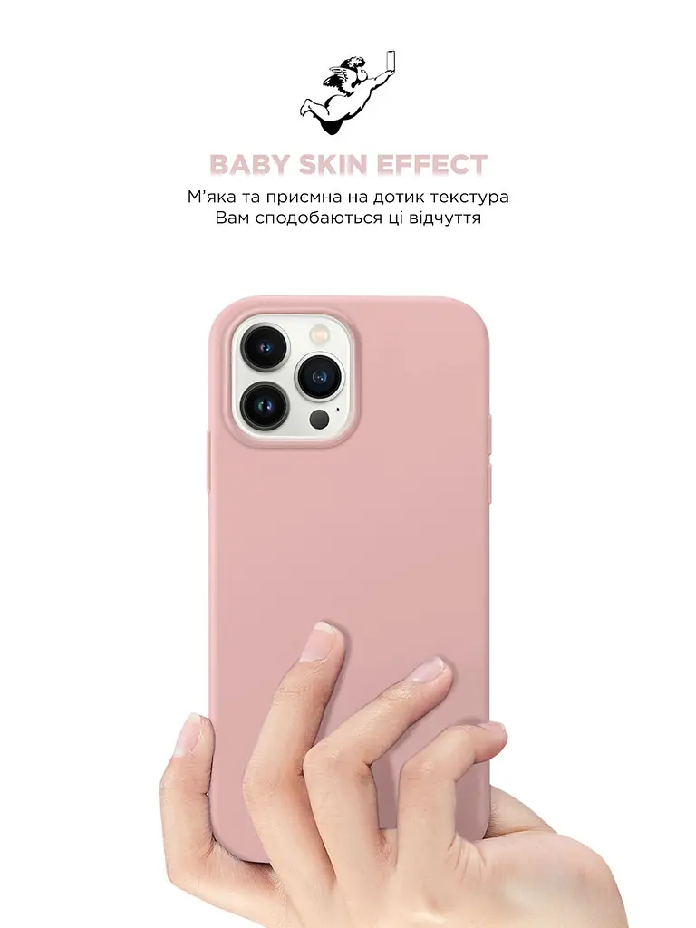 Силиконовый чехол для Apple iPhone 15 Pro Max, ICON2 Case, розовый, противоударный, панель, защита всего корпуса, матовая поверхность Soft Touch, выступает над дисплеем, совместим с защитными стеклами и пленками, с микрофиброй - фото 8