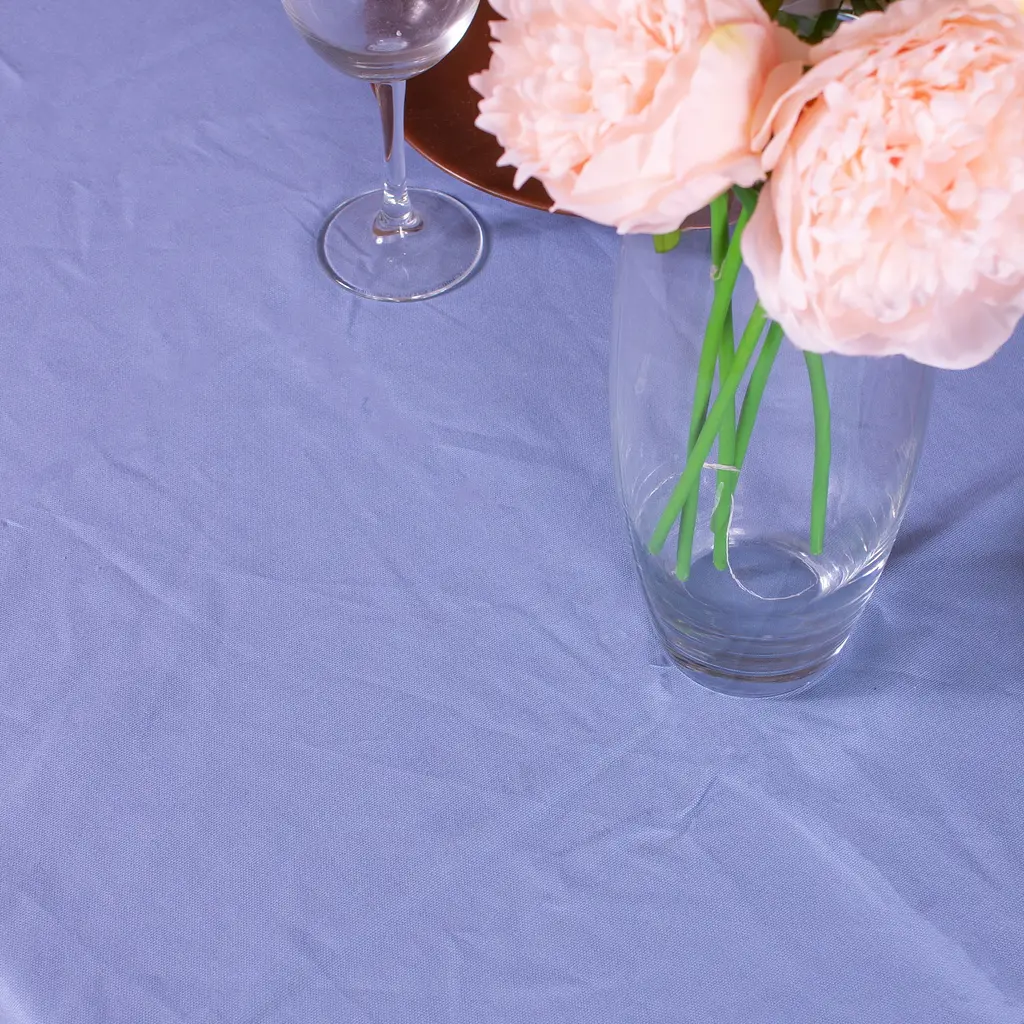 Скатерть MirSon №206 Blue 300х130 см рогожка голубая - фото 3