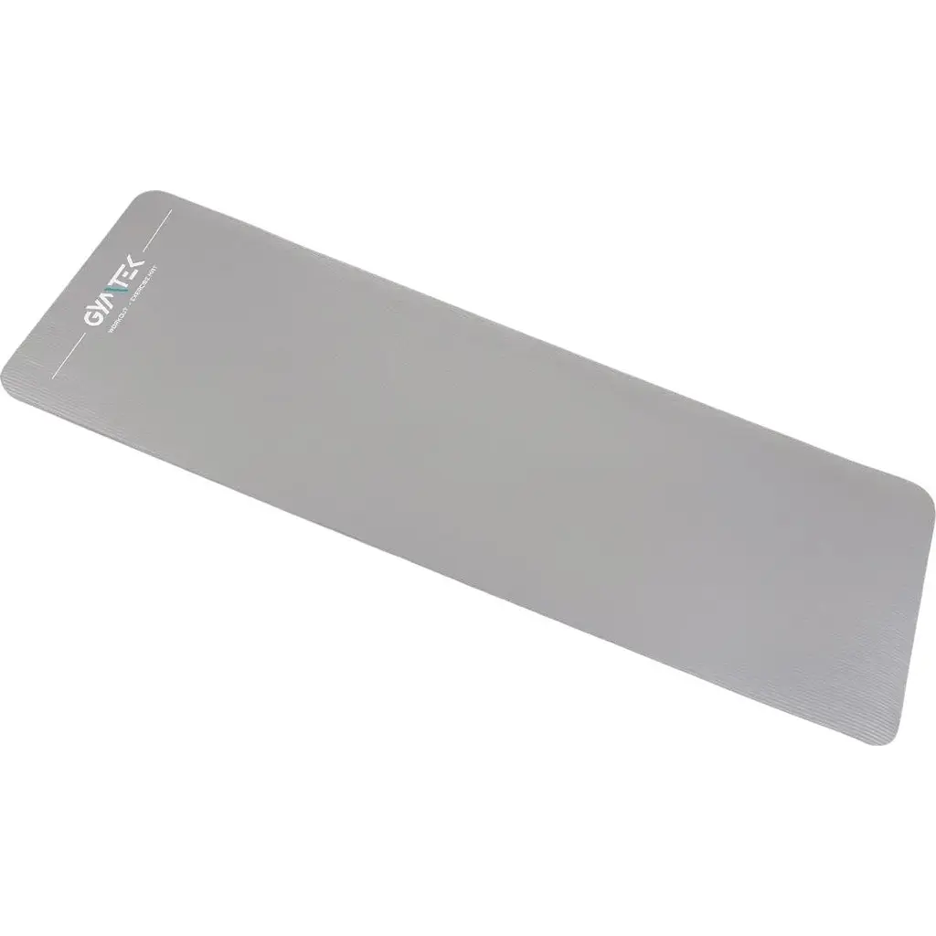 Коврик для фитнеса и йоги Gymtek NBR 1.5 см серый - фото 2