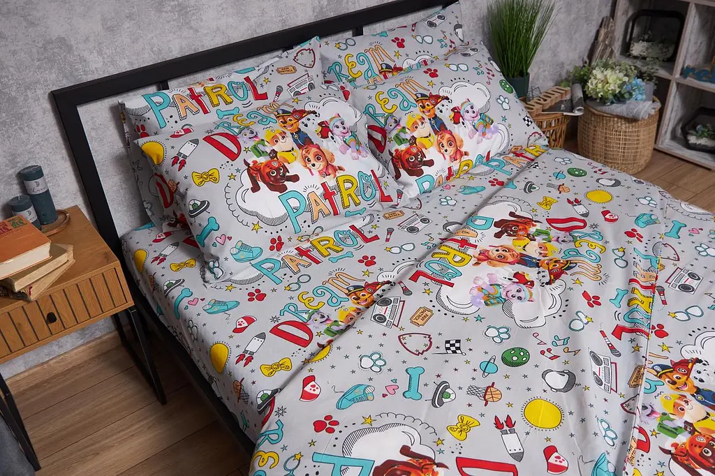 Комплект постельного белья Moon&Star Бязь Gold Люкс Dream Patrol Детский 110x140 см наволочки 2x50x70 см - фото 4