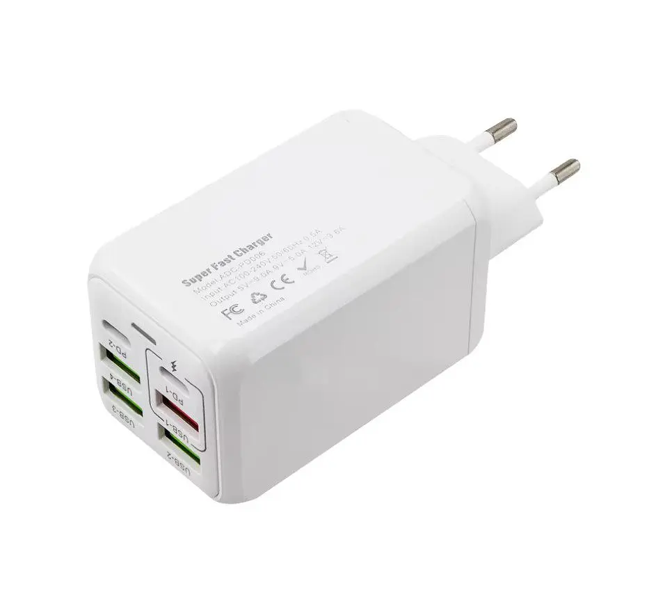 Надшвидкий зарядний пристрій Voltronic ADCPD006 150W 4xUSB +2xType-C PD+QC4.0 - фото 5