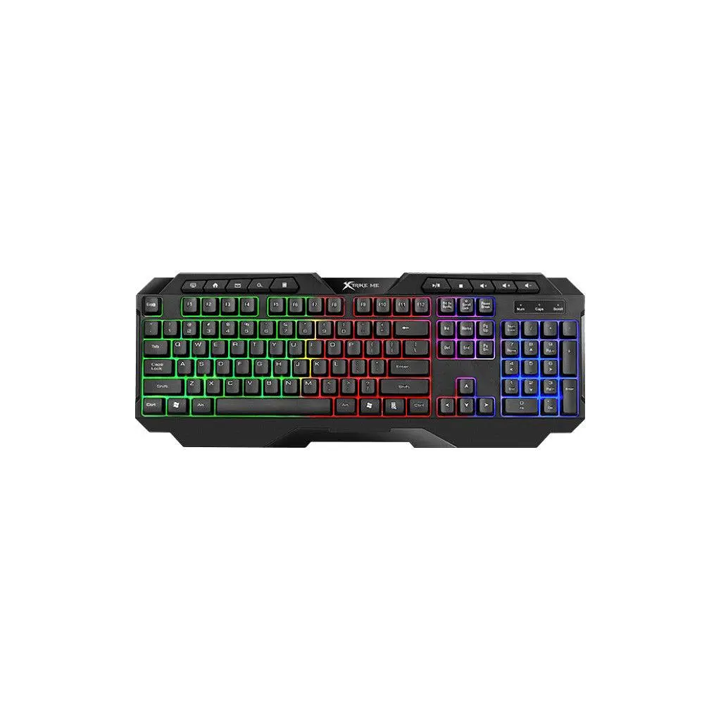 Клавіатура Xtrike ME KB-306 LED USB UA Black (KB-306UA)