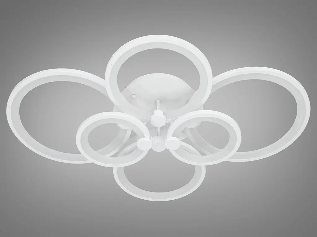 Стильная потолочная светодиодная люстра с ИК пультом, 110W - фото 4