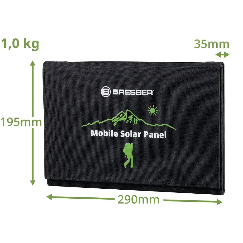 Портативний зарядний пристрій сонячна панель Bresser Mobile Solar Charger 21 Watt USB DC (3810030) - фото 4