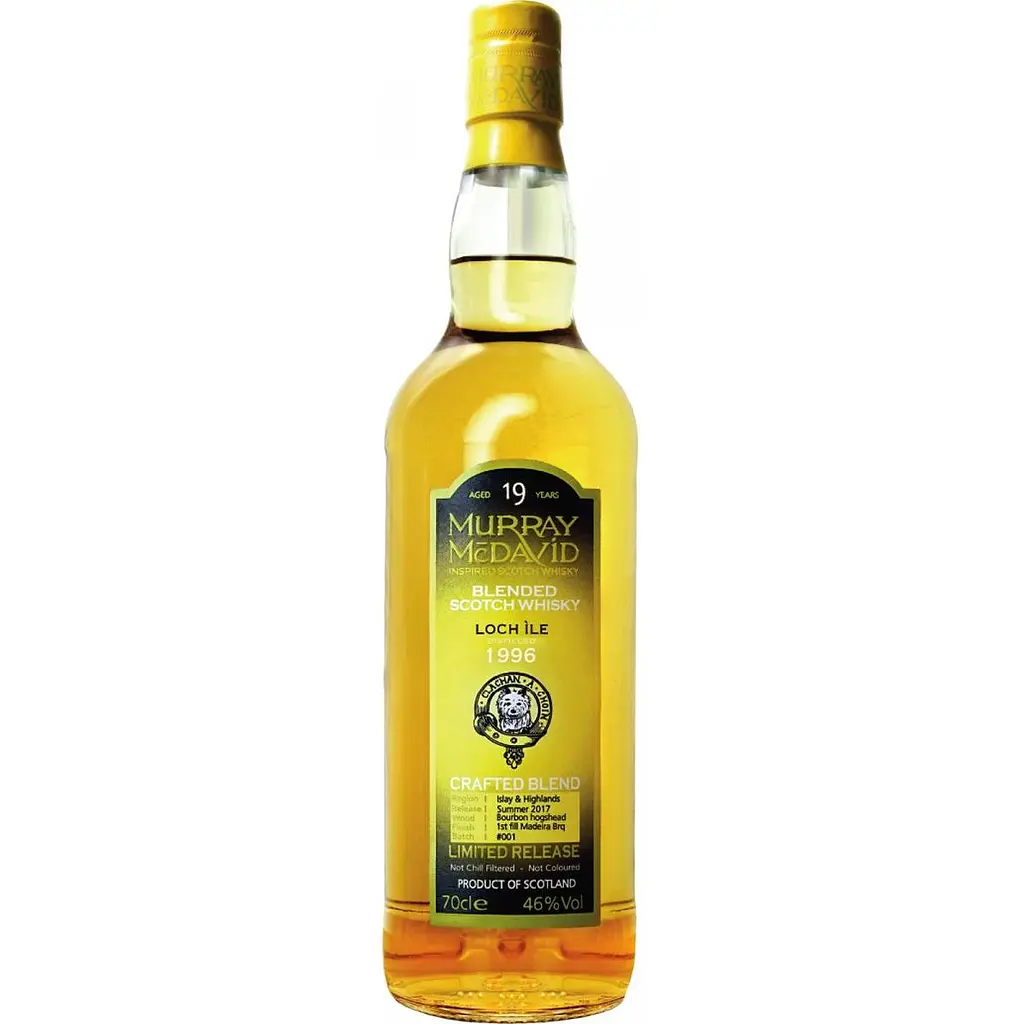 Виски Murray McDavid Loch Ile (Bowmore, Laphroaig, Loch Lomond) 19 Years Old 1996 1st fill Madeira 46% 0.7 л в тубусе - фото 2