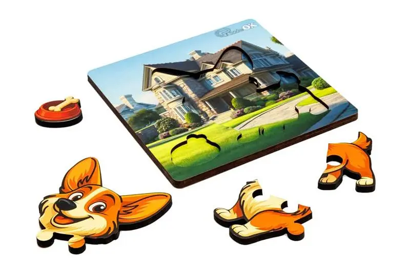 Сортер А6 "Весела собачка" Puz-88753 дерев'яний PuzzleOk - фото 3