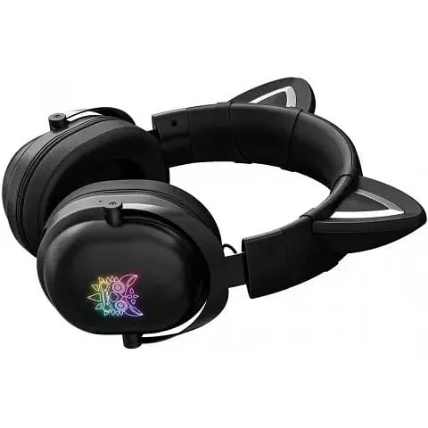 Наушники беспроводные Onikuma B100 (B20) Bluetooth Gaming Cat with LED полноразмерные - фото 8