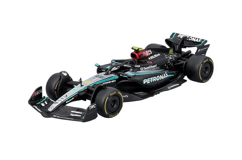 Іграшкова машинка гоночний болід Mercedes-AMG F1 W15 2024 1:43 Bburago 18-38208 - фото 4
