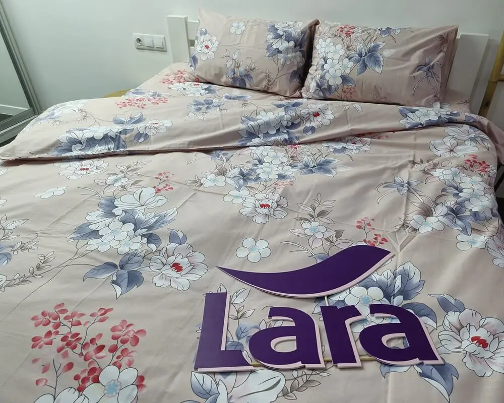Постільна білизна LARA бязь d11283d двоспальна - фото 4
