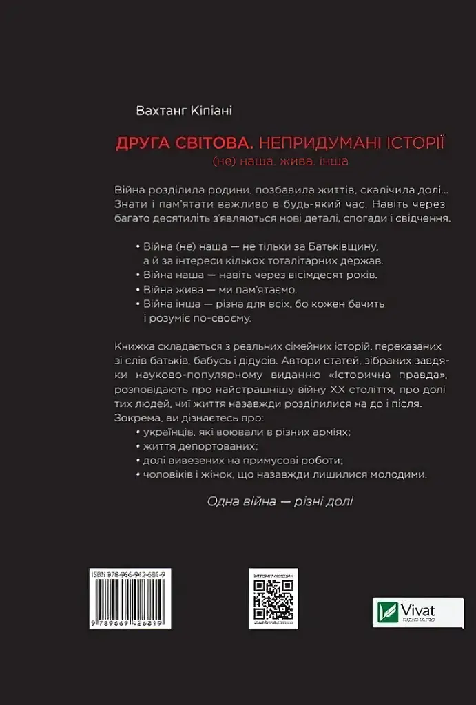 Друга світова. Непридумані історії: (Не) наша, жива, інша - Вахтанг Кіпіані - фото 2