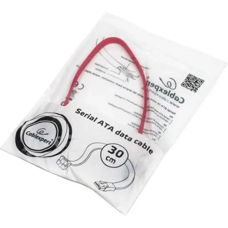 Кабель для передачі даних SATA III 0.3m Cablexpert (CC-SATAM-DATA90-0.3M) - фото 3