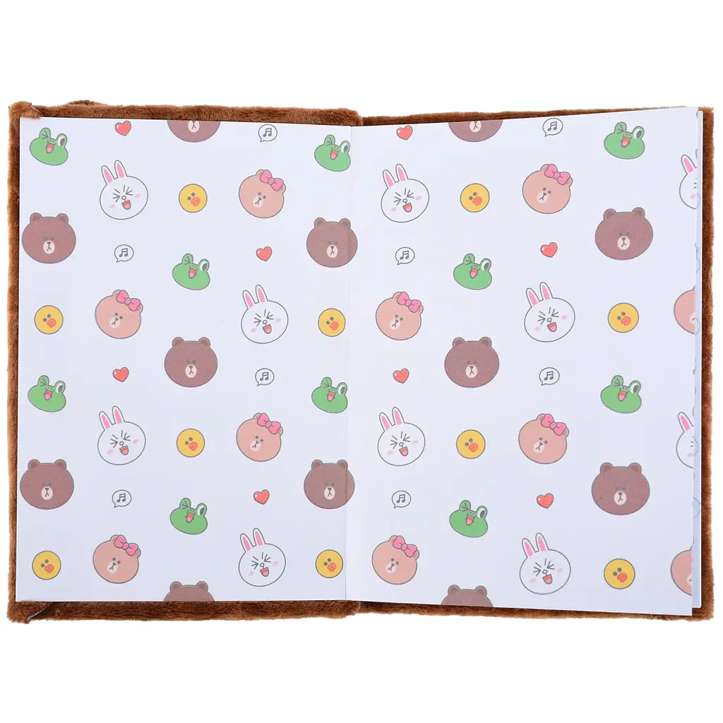 Блокнот пухнастий Yes Line Friends Brown А6 80 аркушів (151745) - фото 3