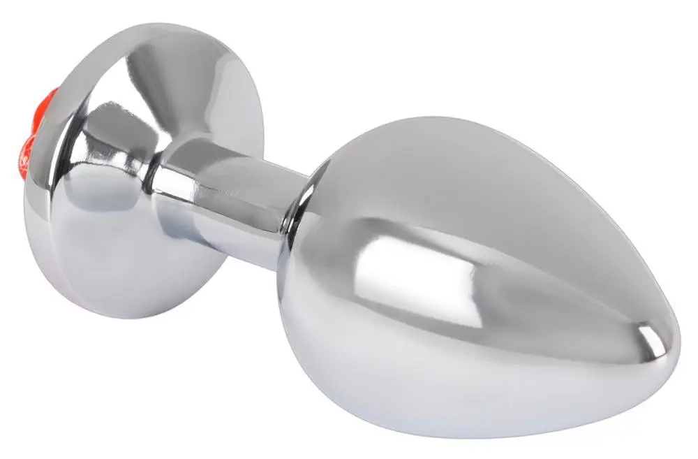 Анальна пробка Rose Butt Plug 9 см (сріблястий) - фото 3