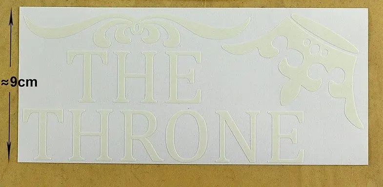 Наклейка люмінесцентна "The throne" - 21*9,5 см - фото 2