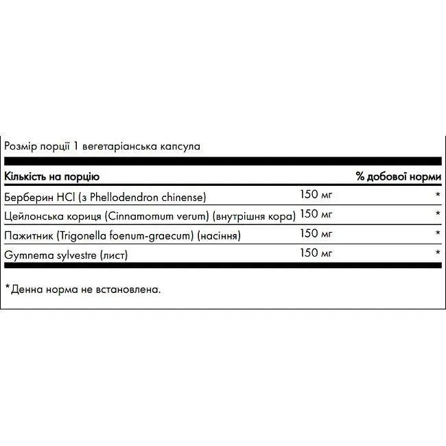 Комплекс берберина с корицей, гимнемой и пажитником Swanson Berberine Complex with Cinnamon Gymnema & Fenugreek 90 вегетарианских капсул (100-43-8395755-20) - фото 3