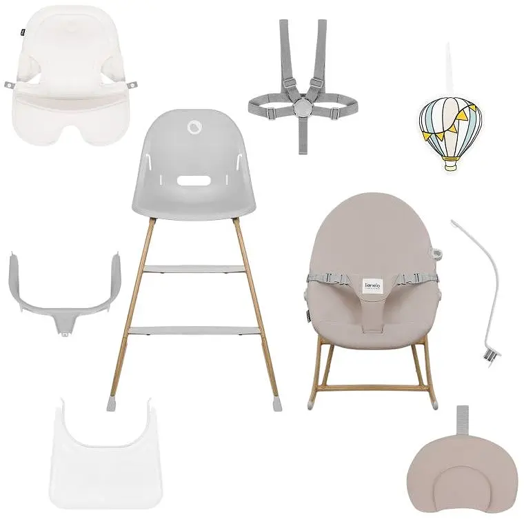 Стульчик для кормления Lionelo Dalia Set grey stone natural (LO-DALIA SET GREY STONE NATURAL) - фото 12