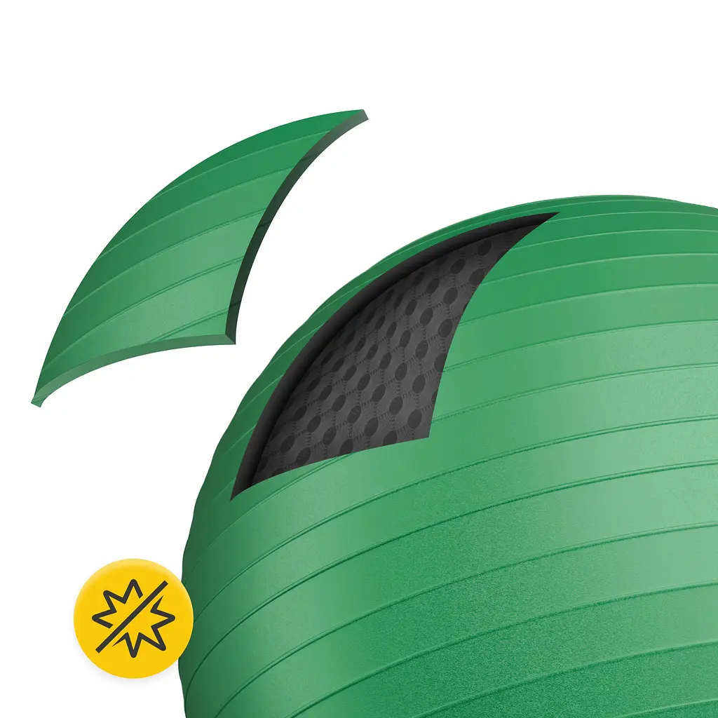 Мяч для фитнеса (фитбол) 4FIZJO 85 см Anti-Burst Green (P-5907739316394) - фото 11