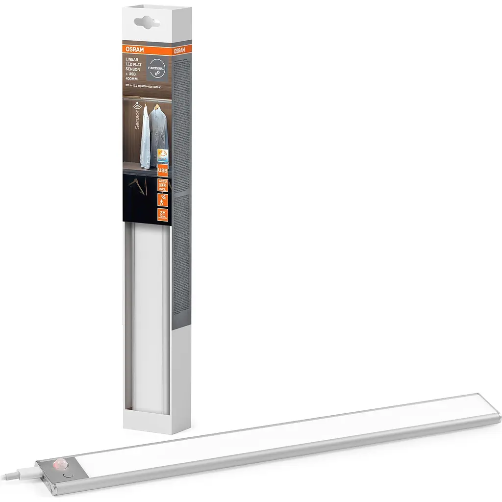 Нічний світильник Ledvance LINEAR FLAT 400мм White (4058075762213) [152286] - фото 5