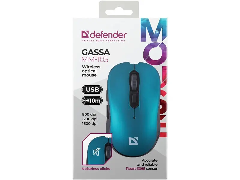 Мышь Defender Gassa MM-105 (52102) - фото 5