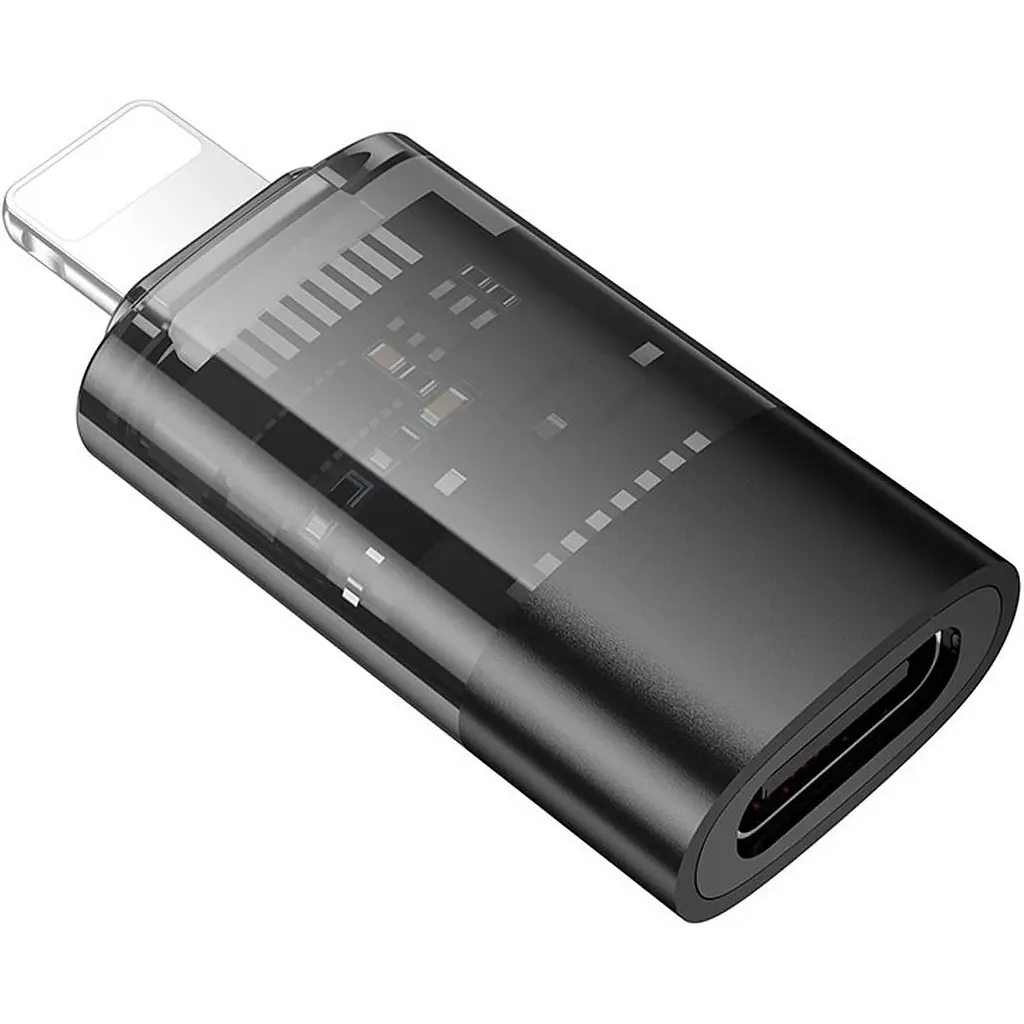 Перехідник Hoco UA36A Lightning Male to USB-C Female OTG Black [140335] - фото 2