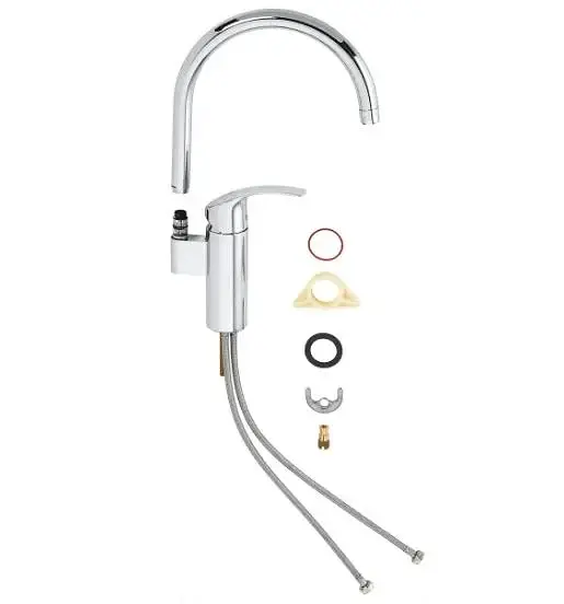 Змішувач для мийки Grohe EuroSmart одноважільний Хром 30412 - фото 4