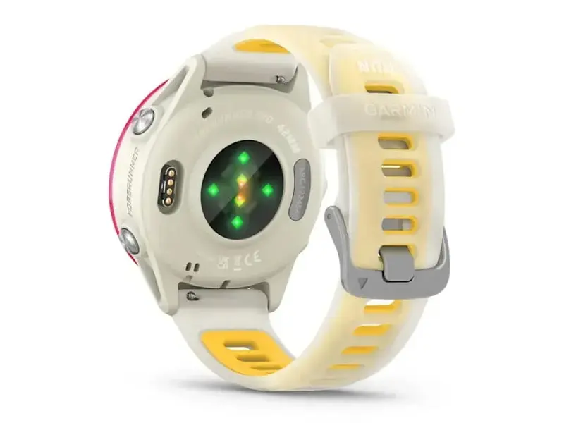 Смарт-годинник Garmin Forerunner 570 42mm Raspberry Aluminum w. Translucent Bone/Mango Band (010-02970-02/42) - фото 2