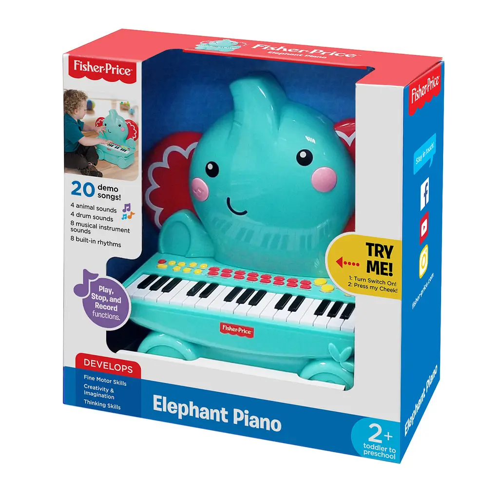 Дитяче піаніно Fisher-Price Музичне Слоненя (380008) - фото 4