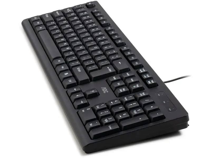 Клавіатура AOC KB100B USB UA Black (KB100B/97) - фото 4
