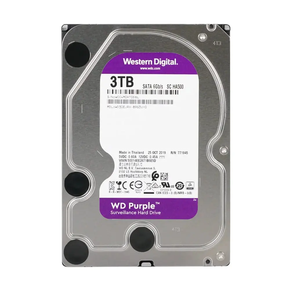 Жорсткий диск 3.5" 3TB 64MB Western Digital Purple WD30EJRX (090-00009)