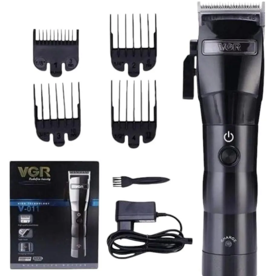 Машинка для стрижки волосся VGR V-011 чорна (39879-V-011_743) - фото 3