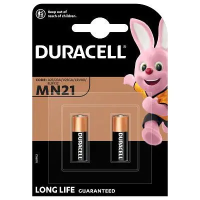 Батарейка Duracell MN21 12V спеціалізована лужна A23/23A/V23GA/LRV08/8LR932 2 шт. в упаковці (5007812) - фото 2