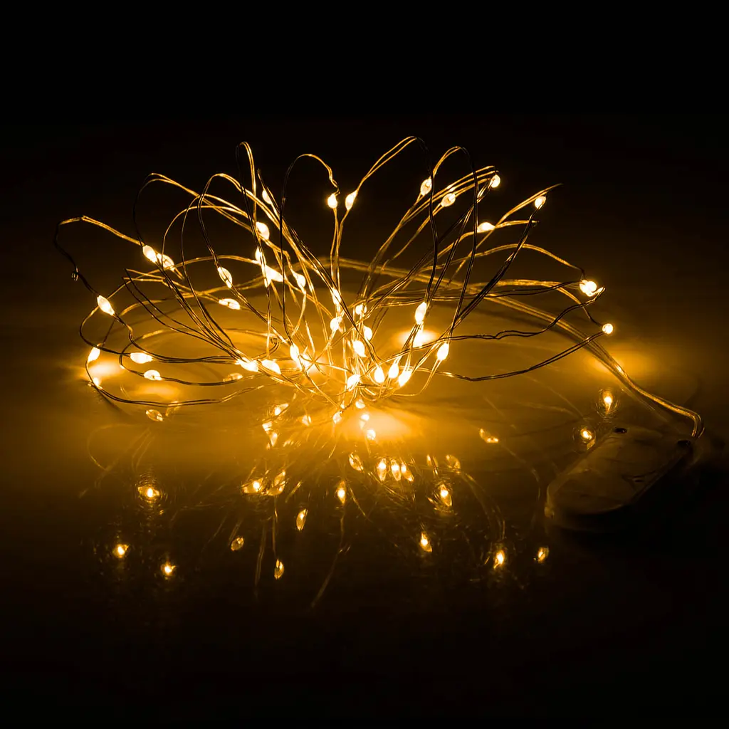 Електрогірлянда Yes! Fun на мідному дроті 40 LED тепло-біла 4 м статична (975027) - фото 4
