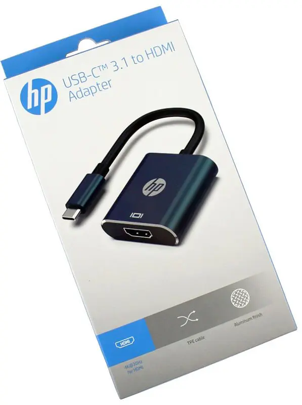 Переходник USB 3.1 Type-C HDMI DHC-CT202 HP черный - фото 7