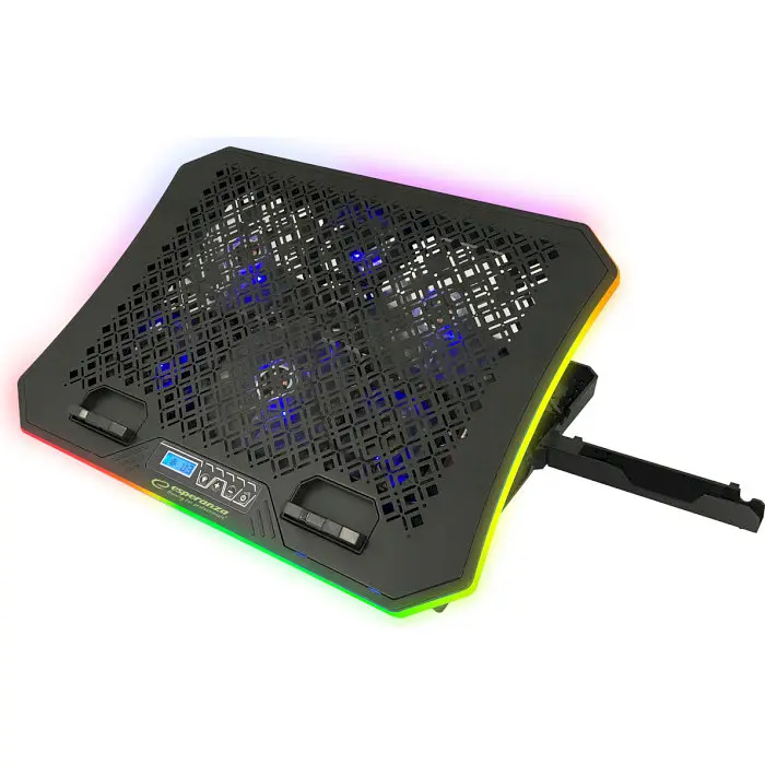 Подставка для ноутбука Esperanza RGB Galerne No Black 19" (EGC109) - фото 1