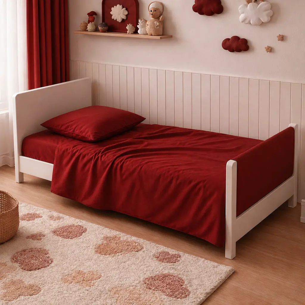 Дитяча постільна білизна MIRSON LITTLE KIDS фланель Red 110х160см (2200012800744) - фото 3