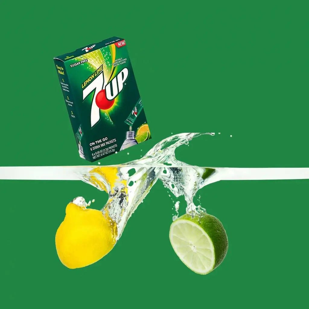 Порошковий напій 7UP Powder Drink Mix Lemon Lime 6 стіків 13.2 г - фото 3