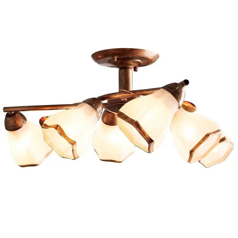 Люстра потолочная Brille флористика E14 60W BR (LK-151S/6) - фото 5