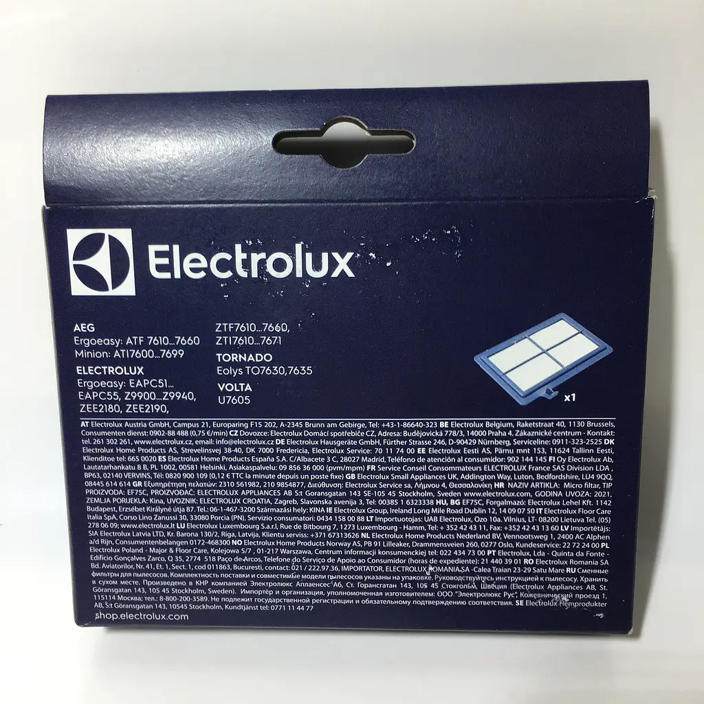 Фильтр выходной для пылесоса Electrolux ErgoEasy ZTF7610, ZTF7640, 900166043 (9001660431, 4055174355), EF75C - фото 7