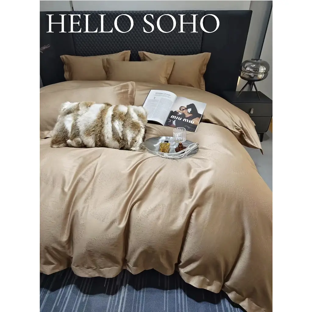 Комплект постільної білизни Soho Boutique євро Сircle Cream (A130089) - фото 2