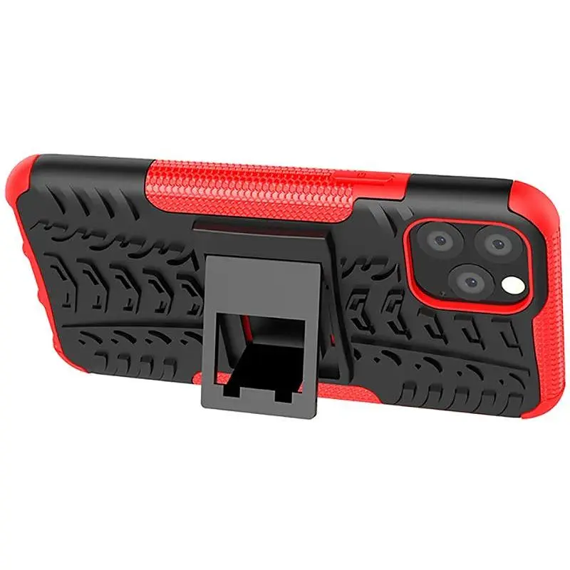 Чохол-накладка Toto Dazzle Kickstand 2 in 1 Case Apple iPhone 11 Pro Max Red - фото 4