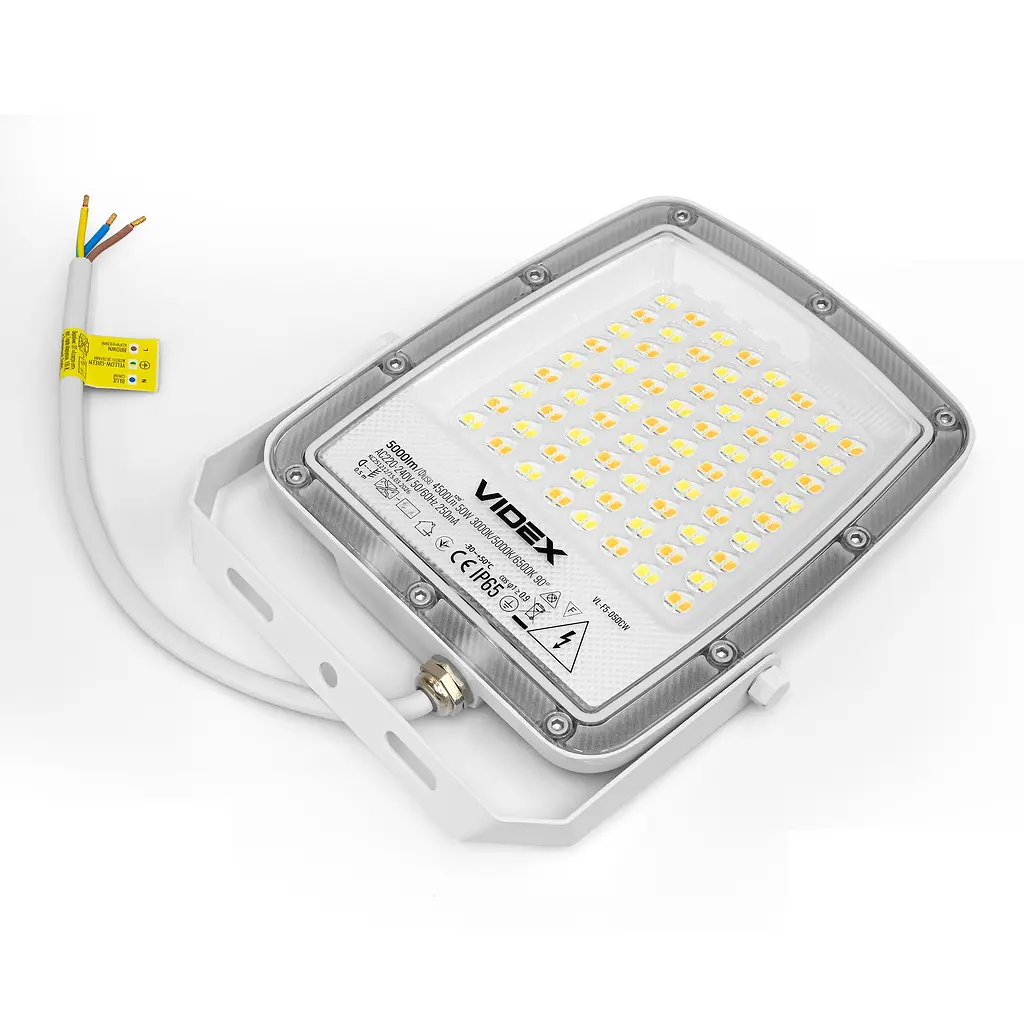 LED прожектор Videx F5, 50W 3000-5000-6500K 230V White (VL-F5-050CW) (29254-000) - фото 8