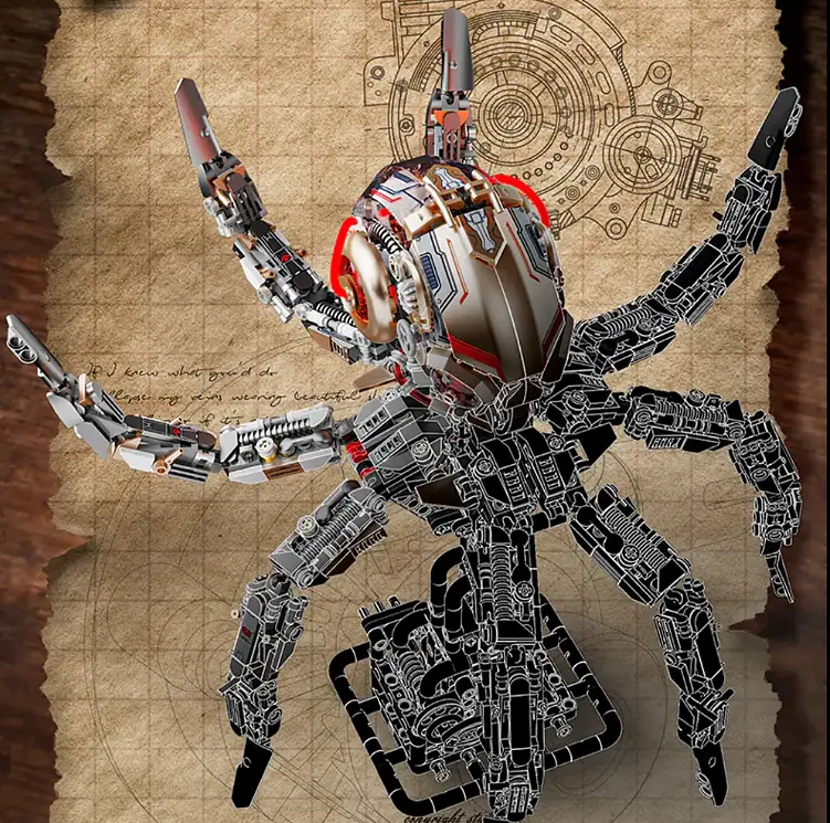 Конструктор механічний восьминіг MJI Octopus   для дітей і дорослих живий світ 1768 деталей - фото 2