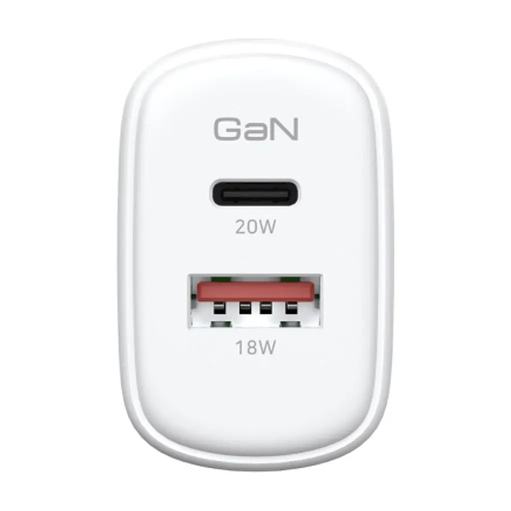 Зарядний пристрій Armorstandart 1xUSB-C PD25W + 1xUSB QC3.0 GaN white (ARM87066) - фото 9