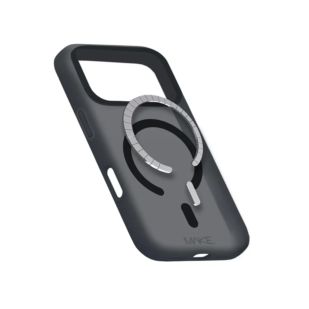 Чохол MAKE Apple iPhone 17 Pro Silicone Aura Magnet Black - фото 6