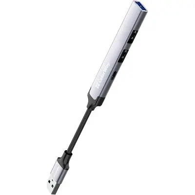Концентратор ColorWay USB-A 4-в-1 USB2.0х3/USB3.0 (CW-HUB05) - фото 3