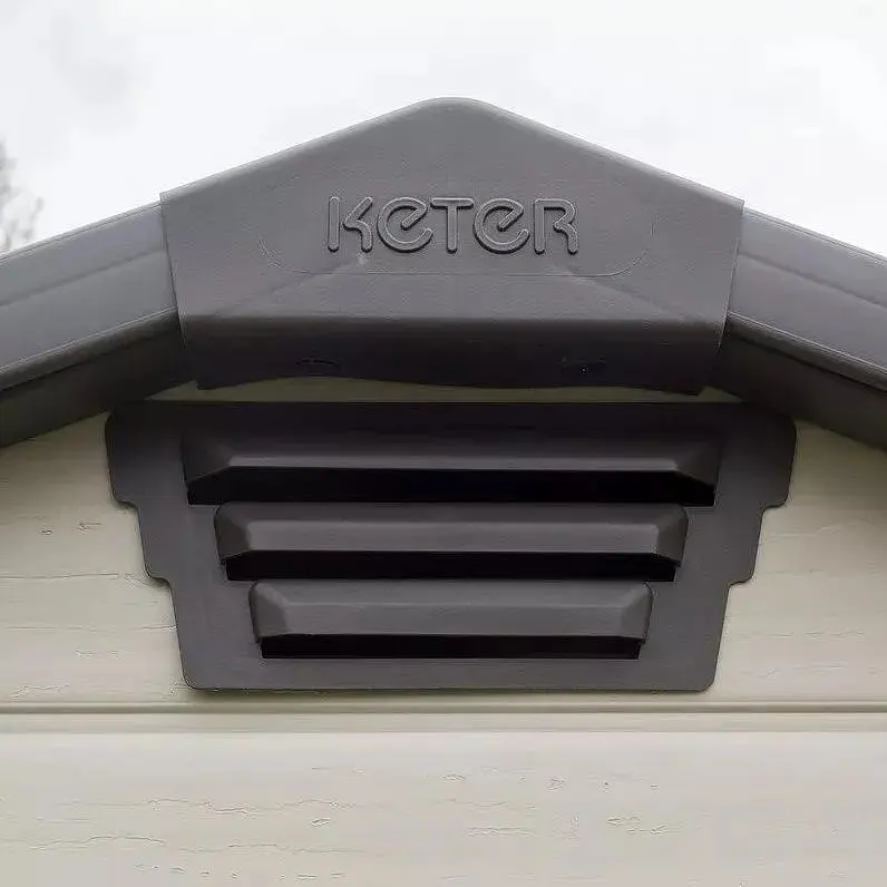 Садовый пластиковый домик Keter Manor 4x3 м бежевый - фото 6
