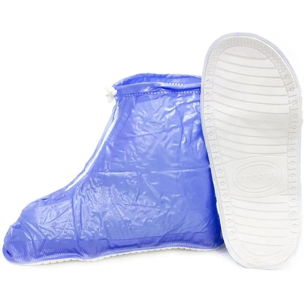Бахіли на взуття Lesko від води та бруду ПВХ SB-101 XL (41-42) Blue (15041) - фото 6