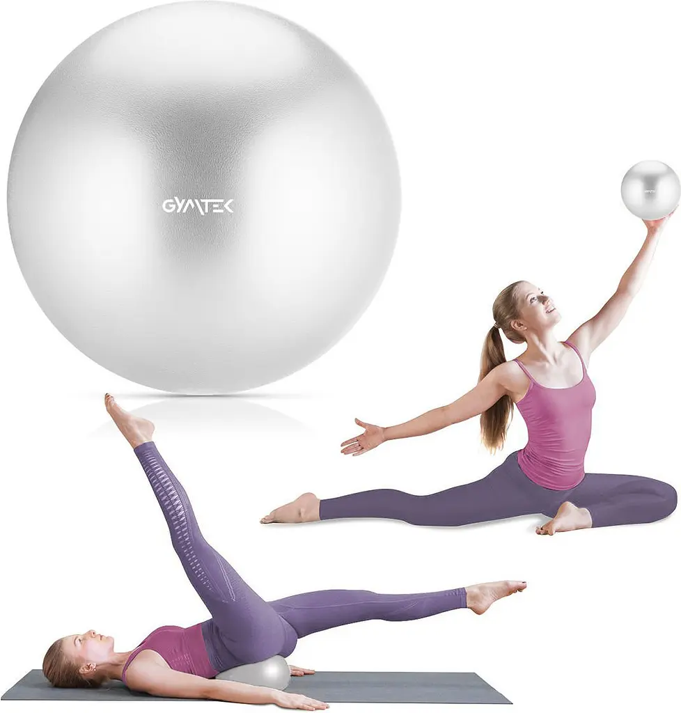 Фітбол Gymtek Queenfit 25см сірий - фото 2