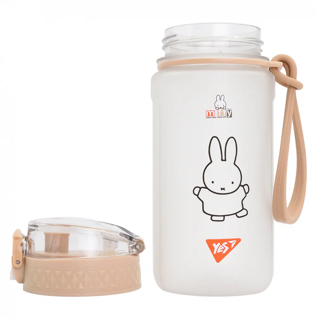 Бутылка для воды Yes Miffy 500 мл бежевый софт тач (708322) - фото 3